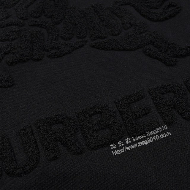 Burberry專櫃巴寶莉2023FW新款毛巾繡圓領衛衣 男女同款 tzy3167